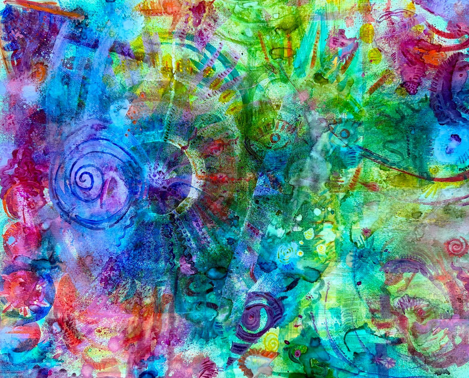 Abstract Automatic Painting #1 by Greta Saylor
