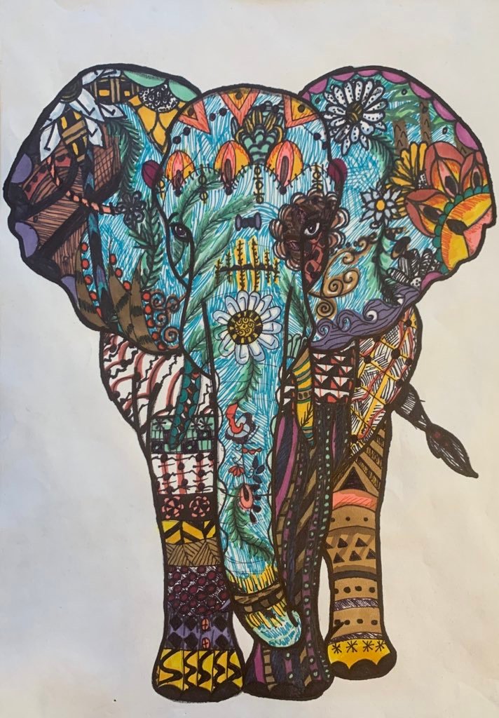 Untitled Elephant by Greta Saylor